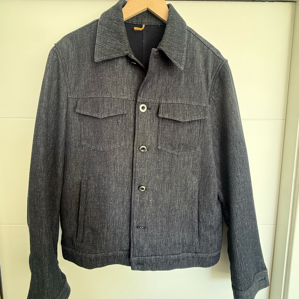Men's Gray Denim Jacket